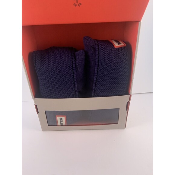 Hunter Garter Cuff Boot Socks NAVY Hunter Original Size L NIB - Picture 2 of 3